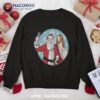 Santa And Jesus Selfie Funny Christmas Sweatshirt