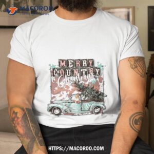Santa Car Merry Country Christmas Shirt