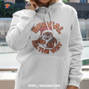 Santa Claus Cincinnati Bengals Bengal All The Way Christmas T Shirt