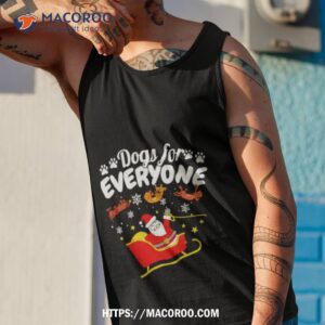 Santa Claus Dogs For Everyone Funny Christmas Tank Top 1