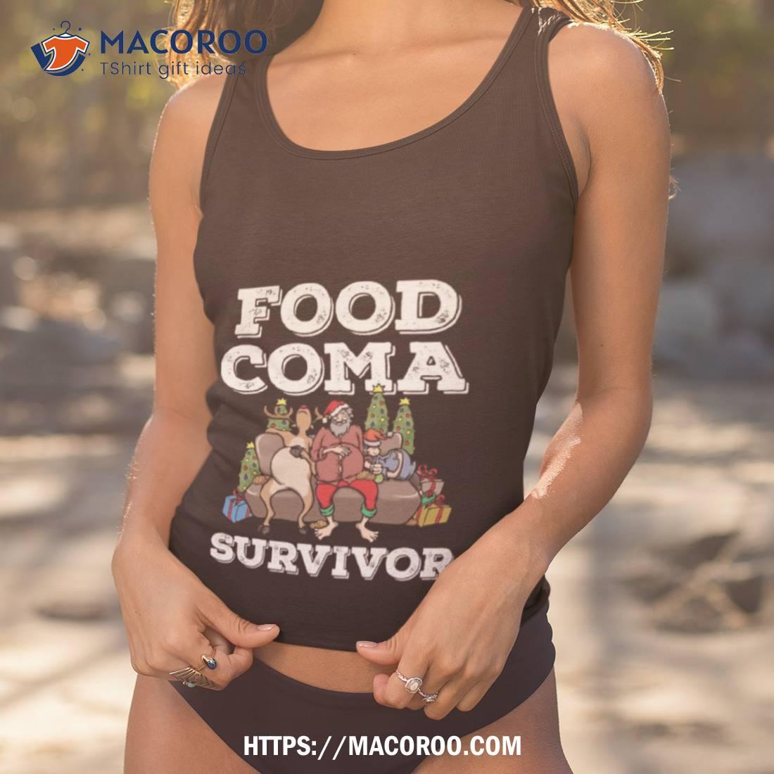 Santa Claus Food Coma Funny Christmas Pun Shirt Santa Claus Food Coma Funny Christmas Pun Shirt