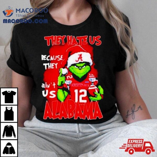 Santa Claus Grinch Alabama Crimson Tide T Shirt