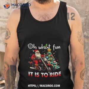 Santa Claus Oh What Fun It Is To Rid Christmas Biker 2023 Tank Top