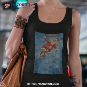 Santa Claus Swimming Christmas 2023 Tank Top 4