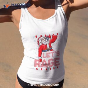 Santa Drink Beer Let S Rage Ugly Christmas Tank Top 2