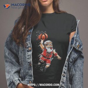 Santa Dunk Parody Chicago Michael Jordan Shirt