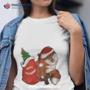 santa fox is coming to town shirt tshirt