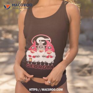 Santa Gnome Georgia Bulldogs Logo Merry Christmas Shirt 3 Santa Gnome Georgia Bulldogs Logo Merry Christmas Tank Top 1