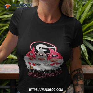Santa Gnome Georgia Bulldogs Logo Merry Christmas Shirt