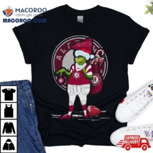 Santa Grinch Alabama Crimson Tide Christmas Tshirt