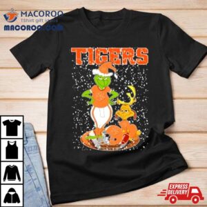 Santa Grinch And Dog Clemson Tigers Helmet Merry Christmas Shirt