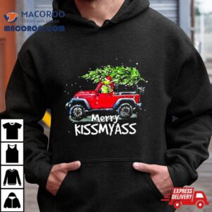 Santa Grinch And Jeep Merry Kissmyass Shirt