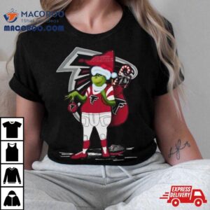 Santa Grinch Atlanta Falcons Christmas Tshirt