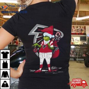 Santa Grinch Atlanta Falcons Christmas Tshirt