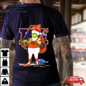 Santa Grinch Auburn Tigers Gift Christmas Tshirt