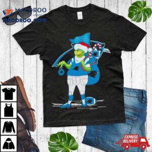 Santa Grinch Carolina Panthers Christmas Tshirt