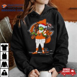 Santa Grinch Chicago Bears Christmas Tshirt