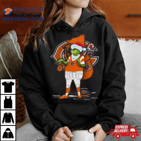 Santa Grinch Chicago Bears Christmas 2023 Shirt