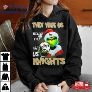 Santa Grinch Christmas They Hate Us Because Ain T Us Ucf Knights Helme Tshirt