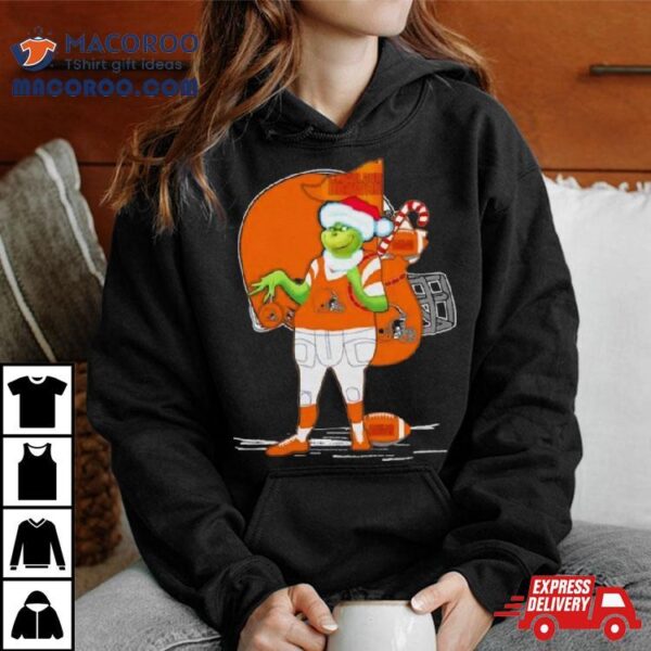 Santa Grinch Cleveland Browns Christmas 2023 Shirt