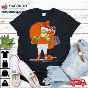 Santa Grinch Cleveland Browns Christmas Tshirt