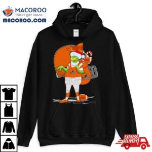 Santa Grinch Cleveland Browns Christmas Tshirt