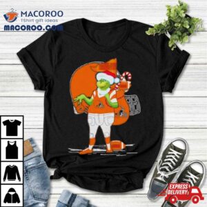 Santa Grinch Cleveland Browns Christmas Tshirt