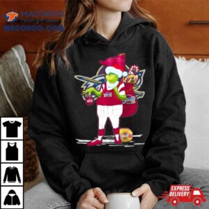 Santa Grinch Cleveland Cavaliers Gift Christmas Tshirt