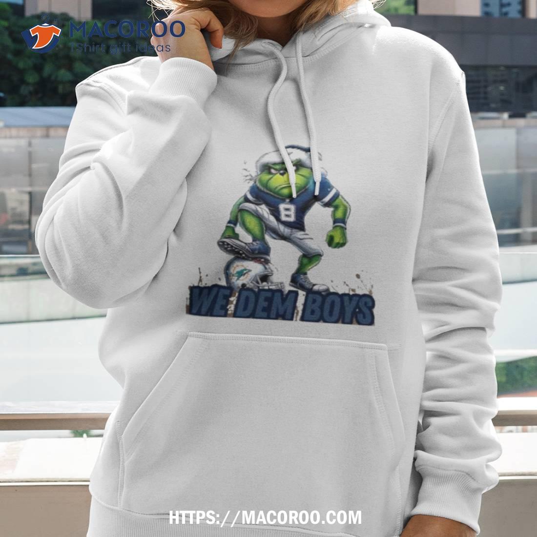 Santa Grinch Dallas Cowboys We Dem Boyz Miami Dolphins Christmas T Shirt Santa Grinch Dallas Cowboys We Dem Boyz Miami Dolphins Christmas T Shirt