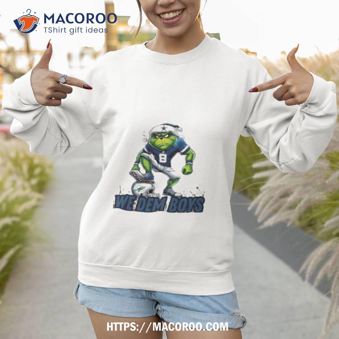 Santa Grinch Dallas Cowboys We Dem Boyz Miami Dolphins Christmas T Shirt Santa Grinch Dallas Cowboys We Dem Boyz Miami Dolphins Christmas T Shirt