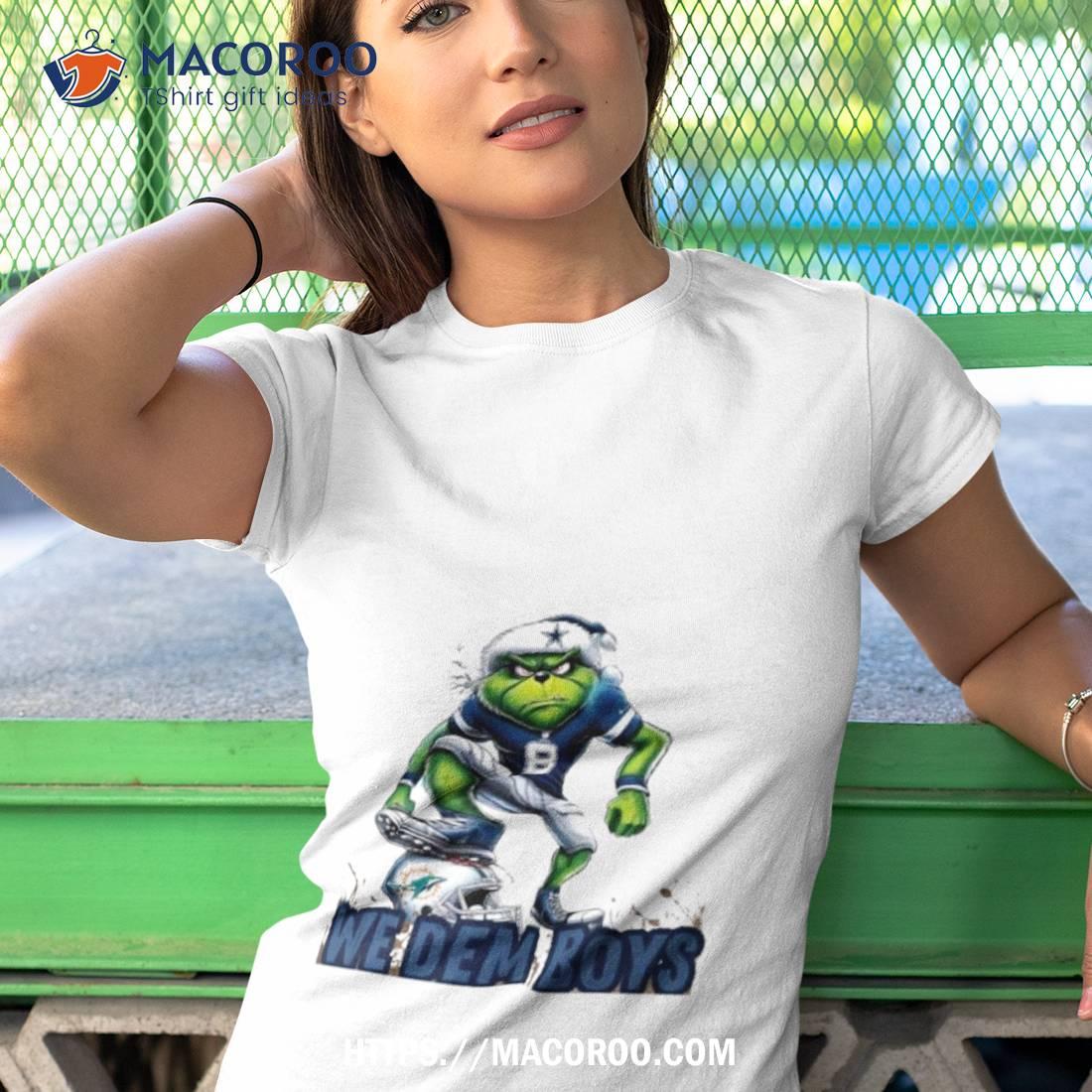 Santa Grinch Dallas Cowboys We Dem Boyz Miami Dolphins Christmas T Shirt Santa Grinch Dallas Cowboys We Dem Boyz Miami Dolphins Christmas T Shirt