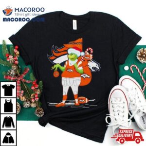 Santa Grinch Denver Broncos Christmas Tshirt