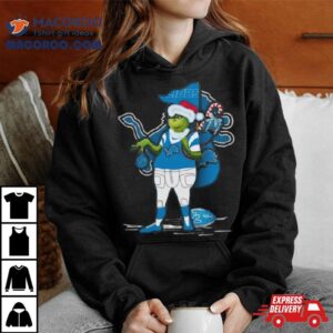 Santa Grinch Detroit Lions Christmas Tshirt