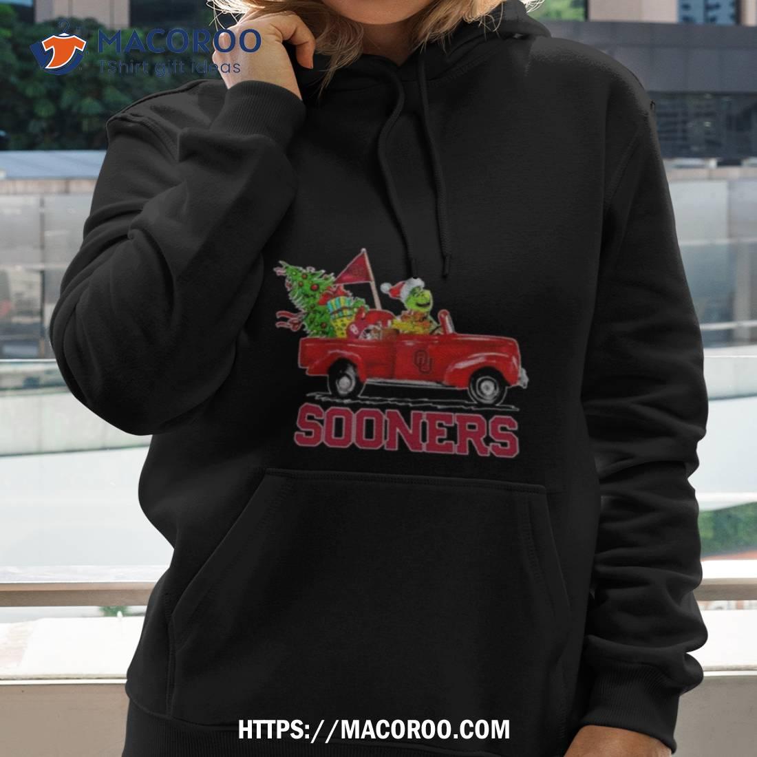 Santa Grinch Driving Car Oklahoma Sooners Shirt Santa Grinch Driving Car Oklahoma Sooners Shirt