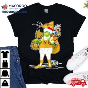 Santa Grinch Georgia Tech Yellow Jackets Gift Christmas Tshirt