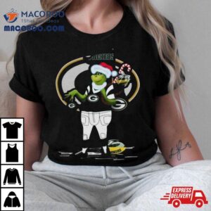 Santa Grinch Green Bay Packers Christmas Tshirt