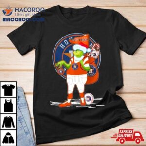 Santa Grinch Houston Astros Gift Christmas Tshirt