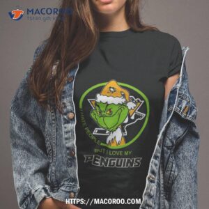 santa grinch i hate people but i love my pittsburgh penguins t shirt tshirt 2