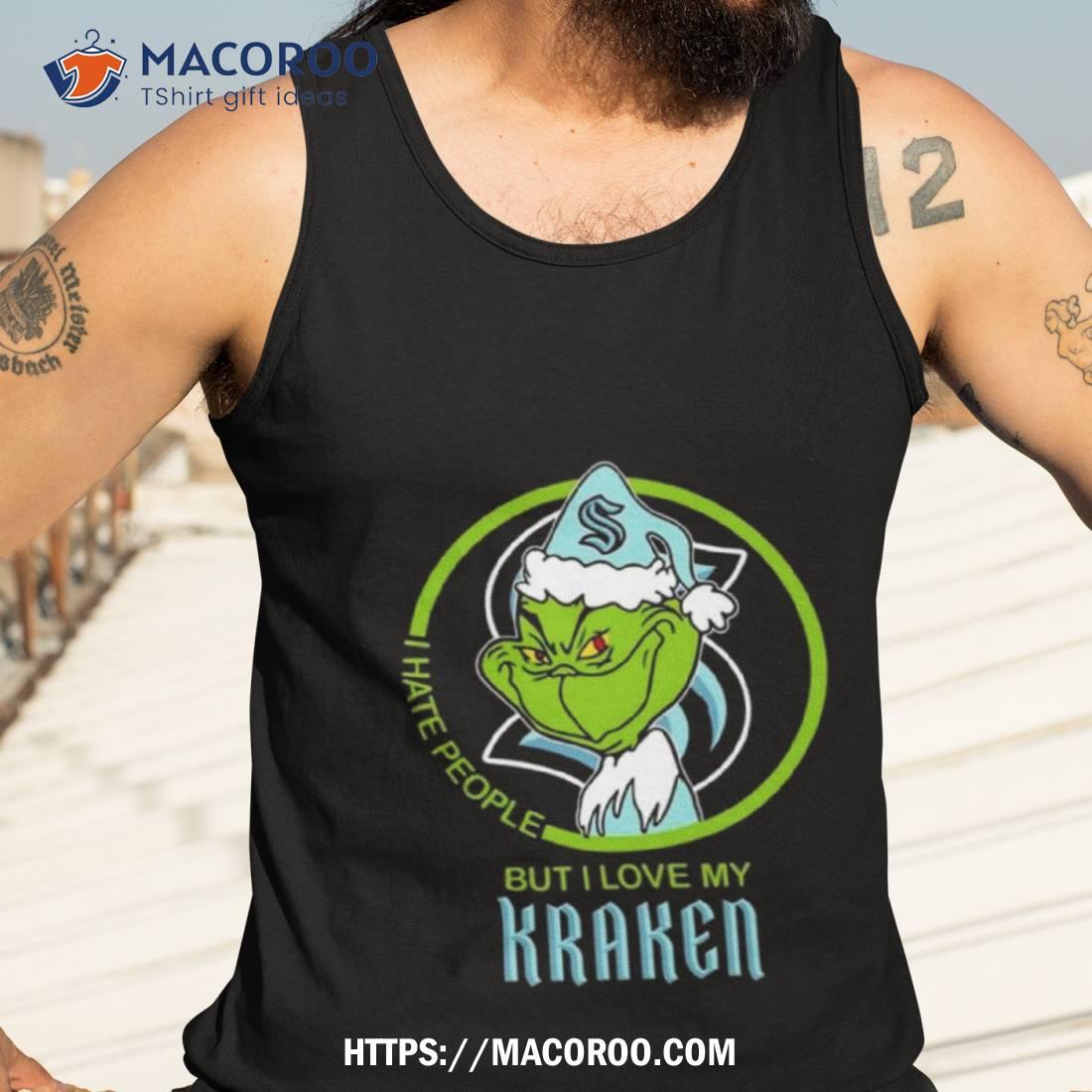 Santa Grinch I Hate People But I Love My Seattle Kraken 2023 T Shirt Santa Grinch I Hate People But I Love My Seattle Kraken 2023 T Shirt