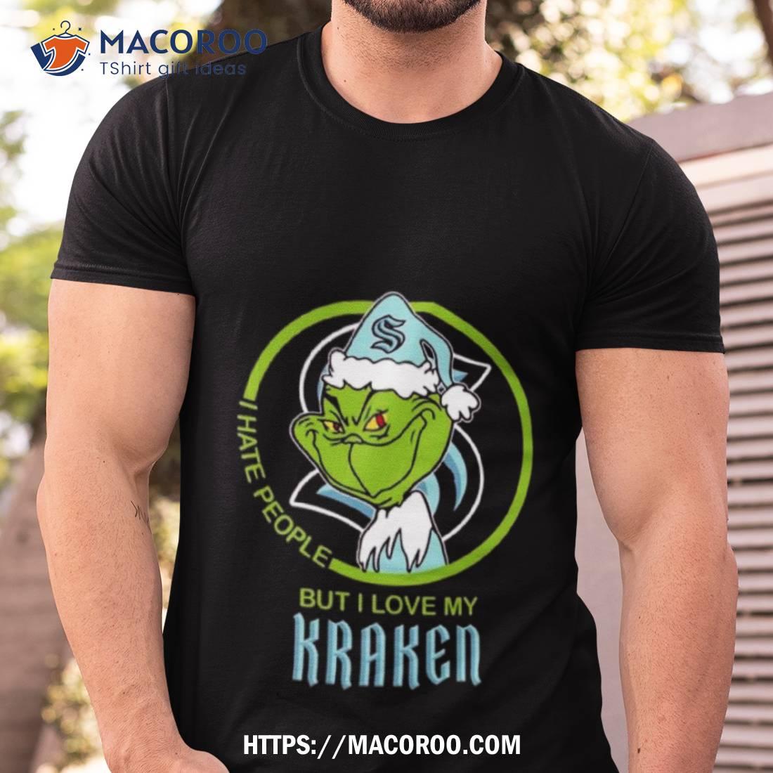 Santa Grinch I Hate People But I Love My Seattle Kraken 2023 T Shirt Santa Grinch I Hate People But I Love My Seattle Kraken 2023 T Shirt