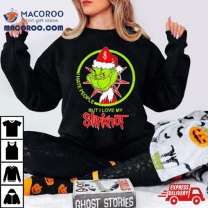 Santa Grinch I Hate People Slipknot Merry Christmas Shirt