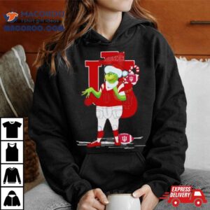 Santa Grinch Indiana Hoosiers Christmas Tshirt