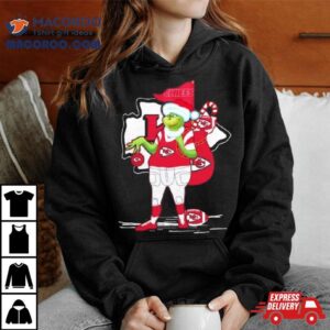 Santa Grinch Kansas City Chiefs Christmas Tshirt