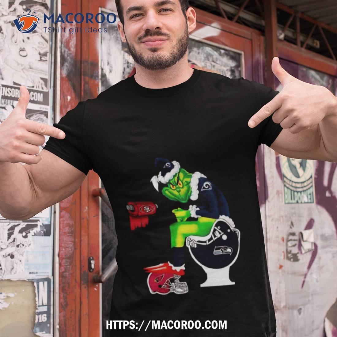 Santa Grinch Los Angeles Rams Toilet Christmas 2023 Shirt Santa Grinch Los Angeles Rams Toilet Christmas 2023 Shirt