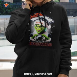 Santa Grinch Love Denver Broncos Merry Christmas Shirt