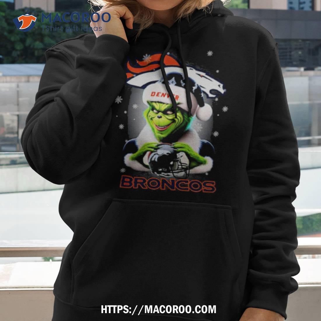 Santa Grinch Love Denver Broncos Merry Christmas Shirt Santa Grinch Love Denver Broncos Merry Christmas Shirt