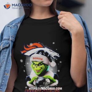 Santa Grinch Love Denver Broncos Merry Christmas Shirt