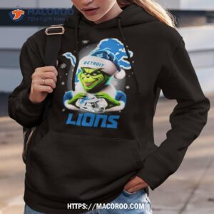 Santa Grinch Love Detroit Lions Merry Christmas Shirt 1 Santa Grinch Love Detroit Lions Merry Christmas Hoodie 3