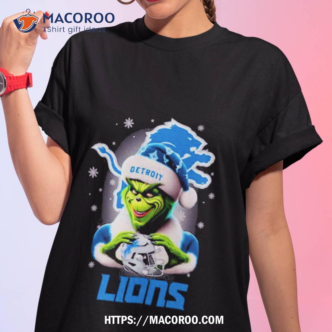 Santa Grinch Love Detroit Lions Merry Christmas Shirt Santa Grinch Love Detroit Lions Merry Christmas Shirt