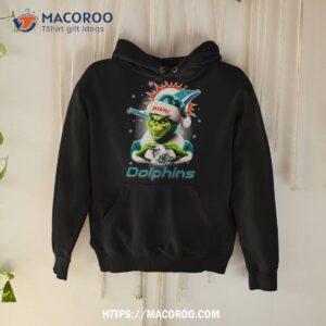 Santa Grinch Love Miami Dolphins Merry Christmas Shirt